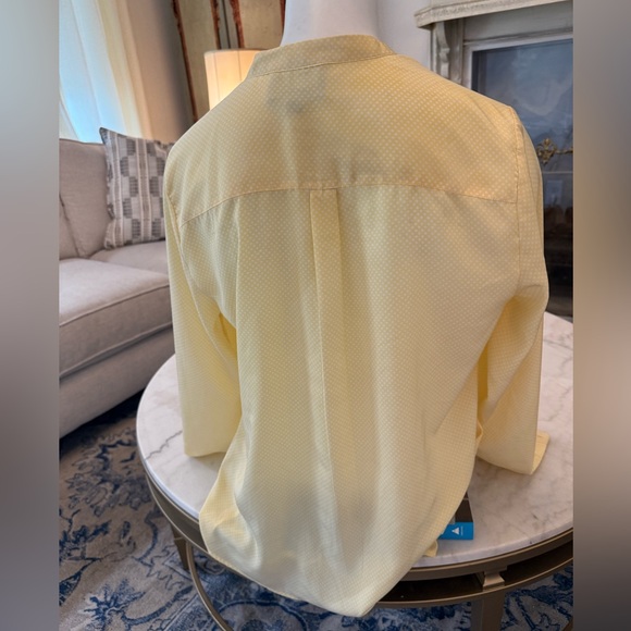Cynthia‎ Rowley Butter Yellow Long Sleeve Buttoned Blouse - Picture 7 of 9